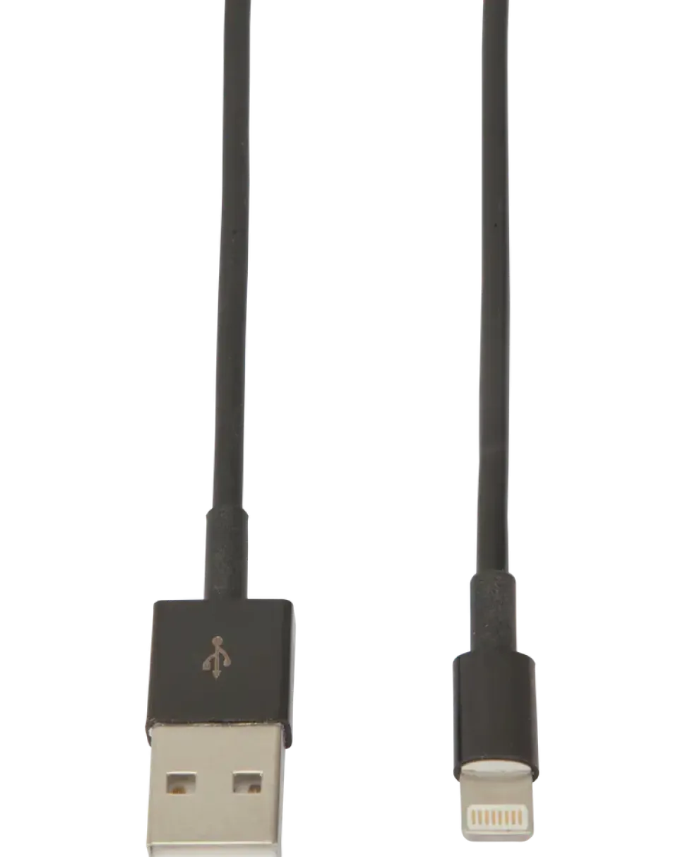 Sinox lightningkabel svart 1 m