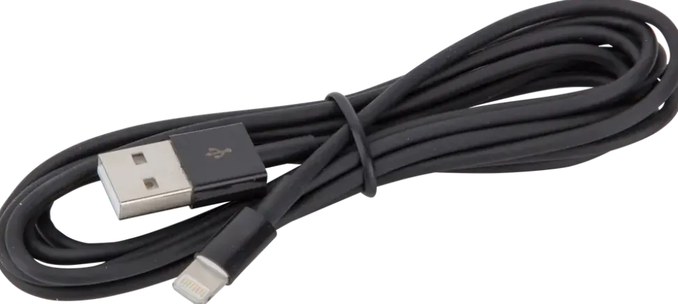 Sinox lightningkabel svart 2 m