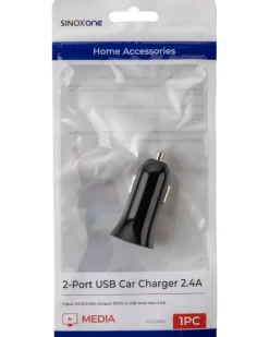 SinoxOne Billaddare 2 x USB 2,4A
