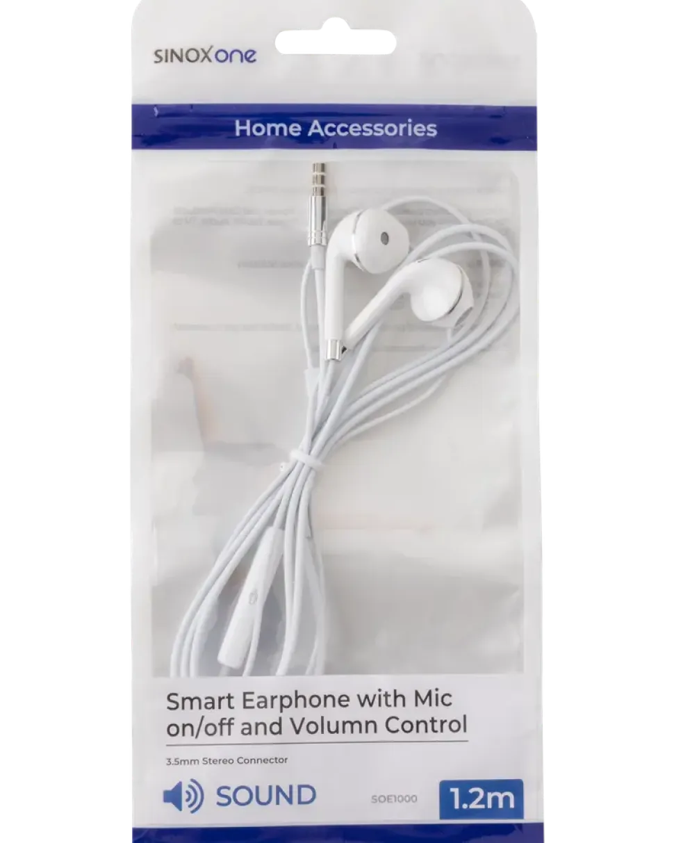 SinoxOne In-ear hörlurar med mikrofon