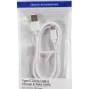 Sinox usb-c kabel vit 1 m