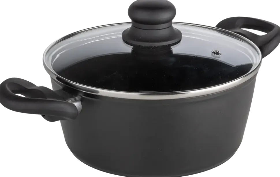 SJÖBO Gryta med lock 3,1 L - Stållook