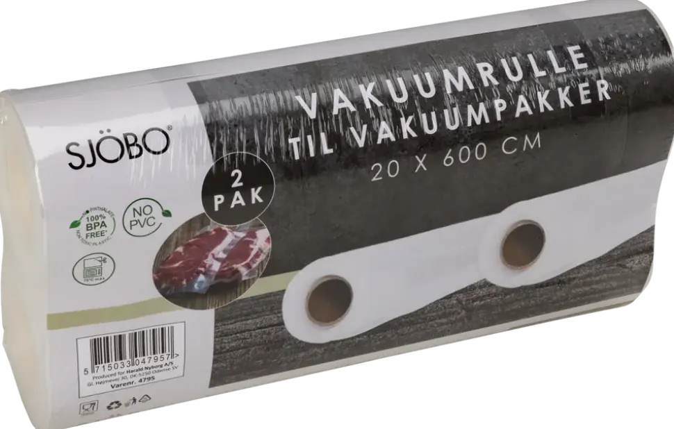 Sjöbo vakuumpåsar 20x600cm 2-pack
