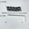 Skruvset för trädgårdsbänk 41902