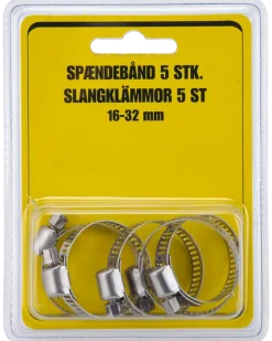 Slangklämmor 16-32 mm 5 st