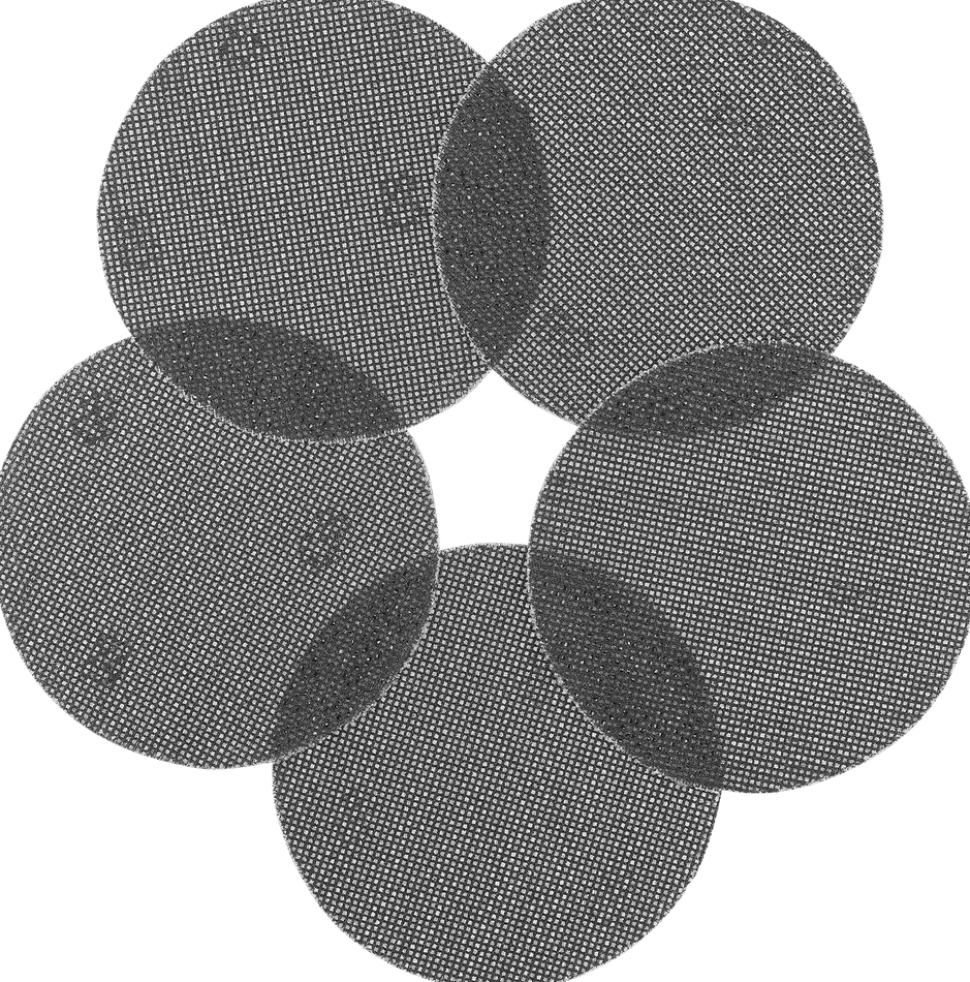Slipnät Ø125 mm K80 5-pack