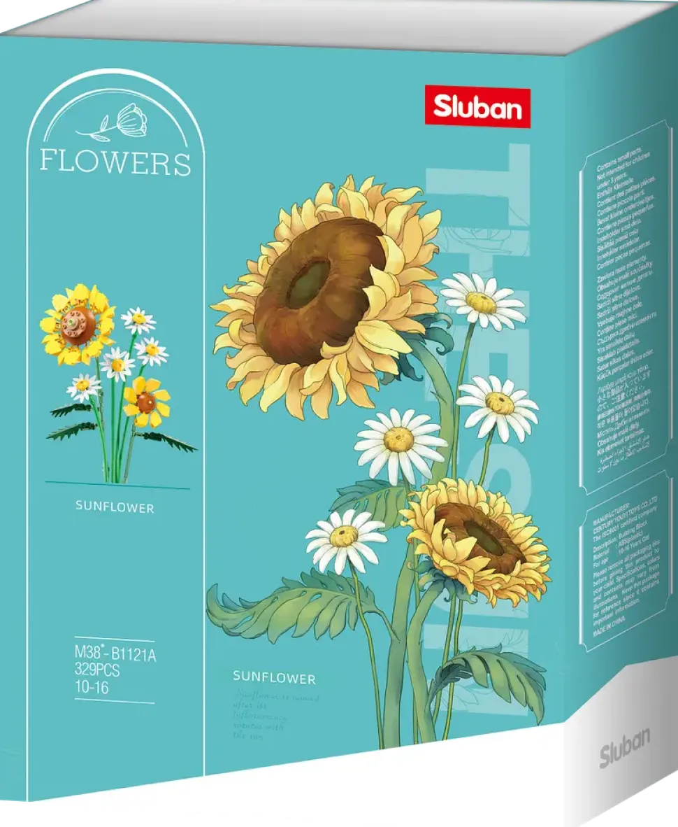Sluban Flowers Solrosor M38-B1121A - 329 delar