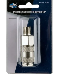 Snabbkoppling med utvändig gänga 1/4"