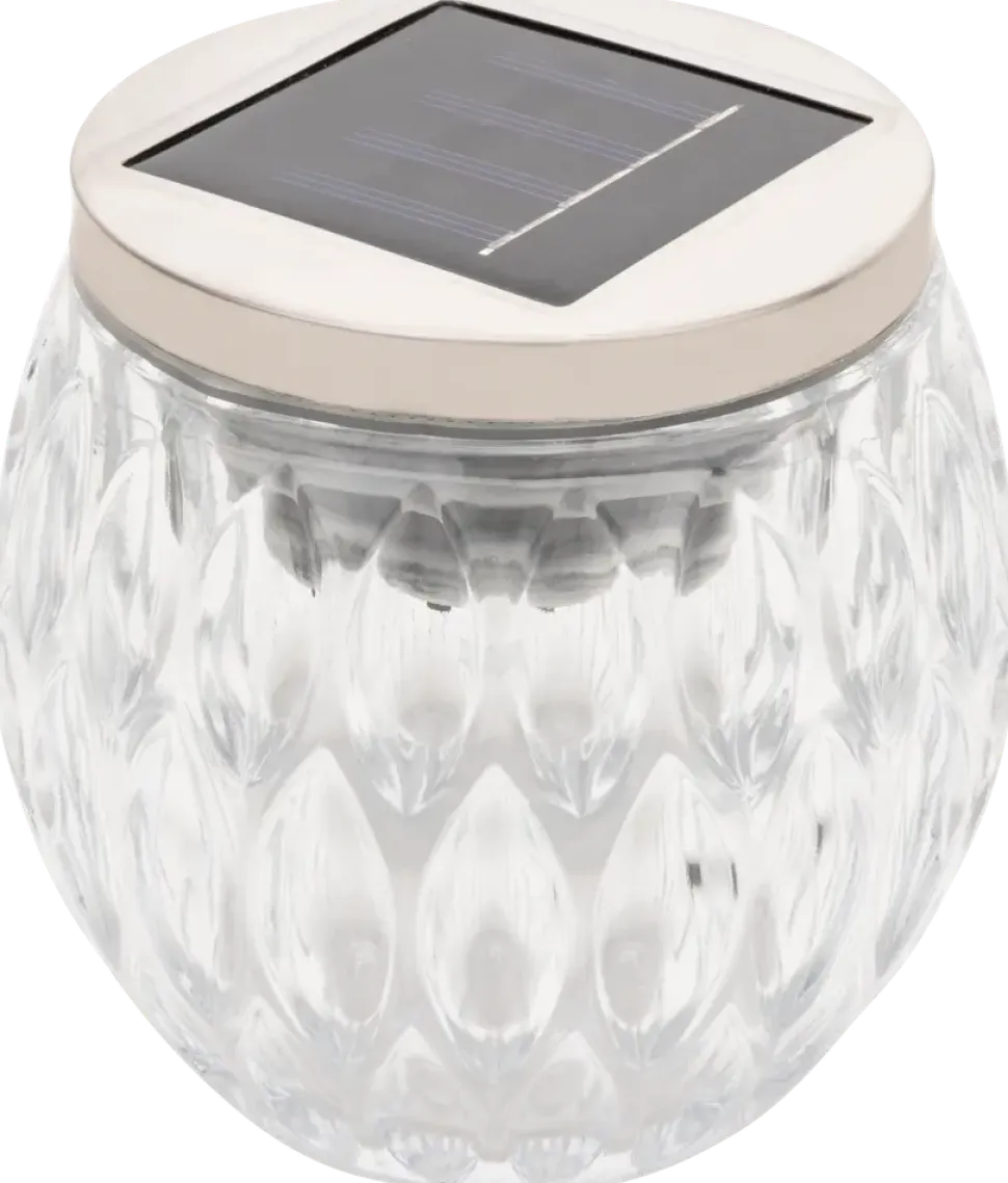Solcellslampa glas 10 cm