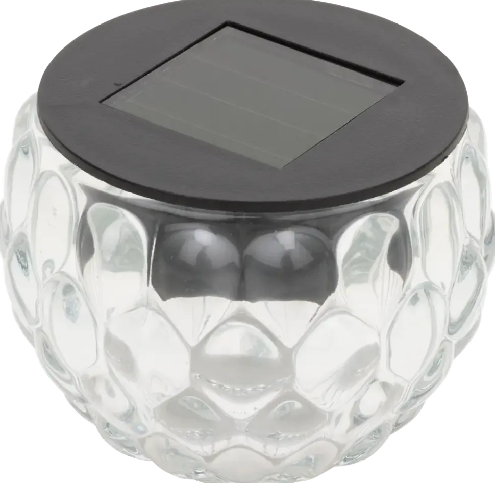 Solcellslampa glas 6 cm