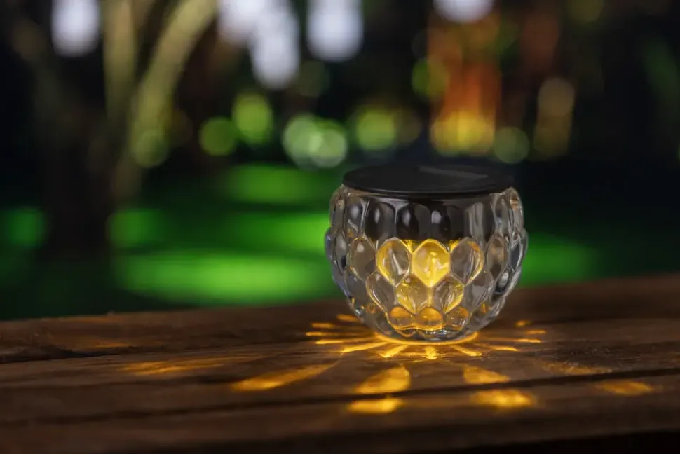 Solcellslampa glas 6 cm