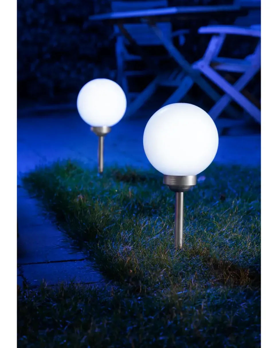 Solcellslampa LED 43 cm 2 st
