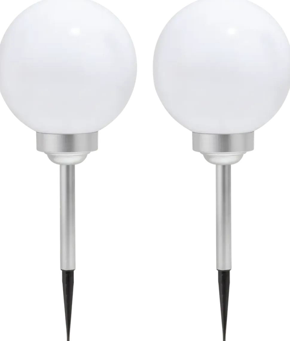 Solcellslampa LED 43 cm 2 st