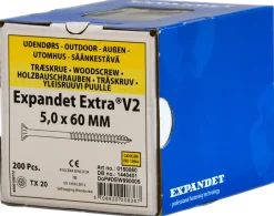 Spånskruv 5X60 mm Tx20 200 st