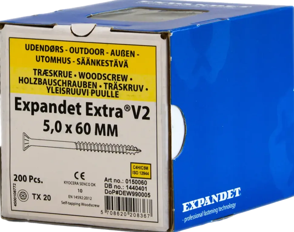 Spånskruv 5X60 mm Tx20 200 st