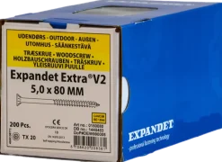 Spånskruv 5X80 mm Tx20 200 st