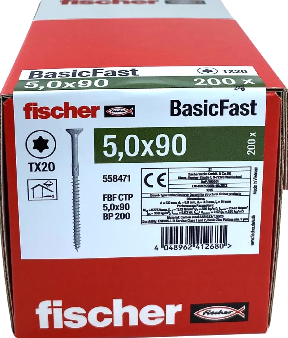 Spånskruv 5X90 mm TX20 200 st