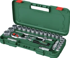 Spärrnyckelsats 1/2" 25 delar