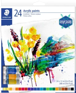 STAEDTLER AKRYLFÄRG TUB 24 ST