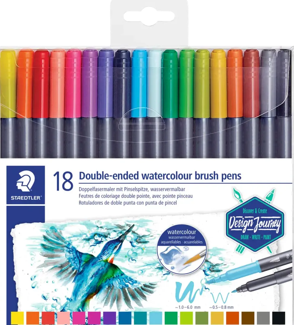 Staedtler Brusch dubbel 18st