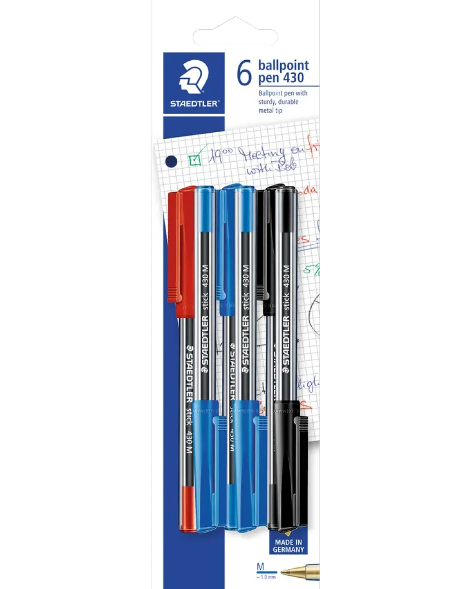 STAEDTLER KULSPETSPENNA 6 ST