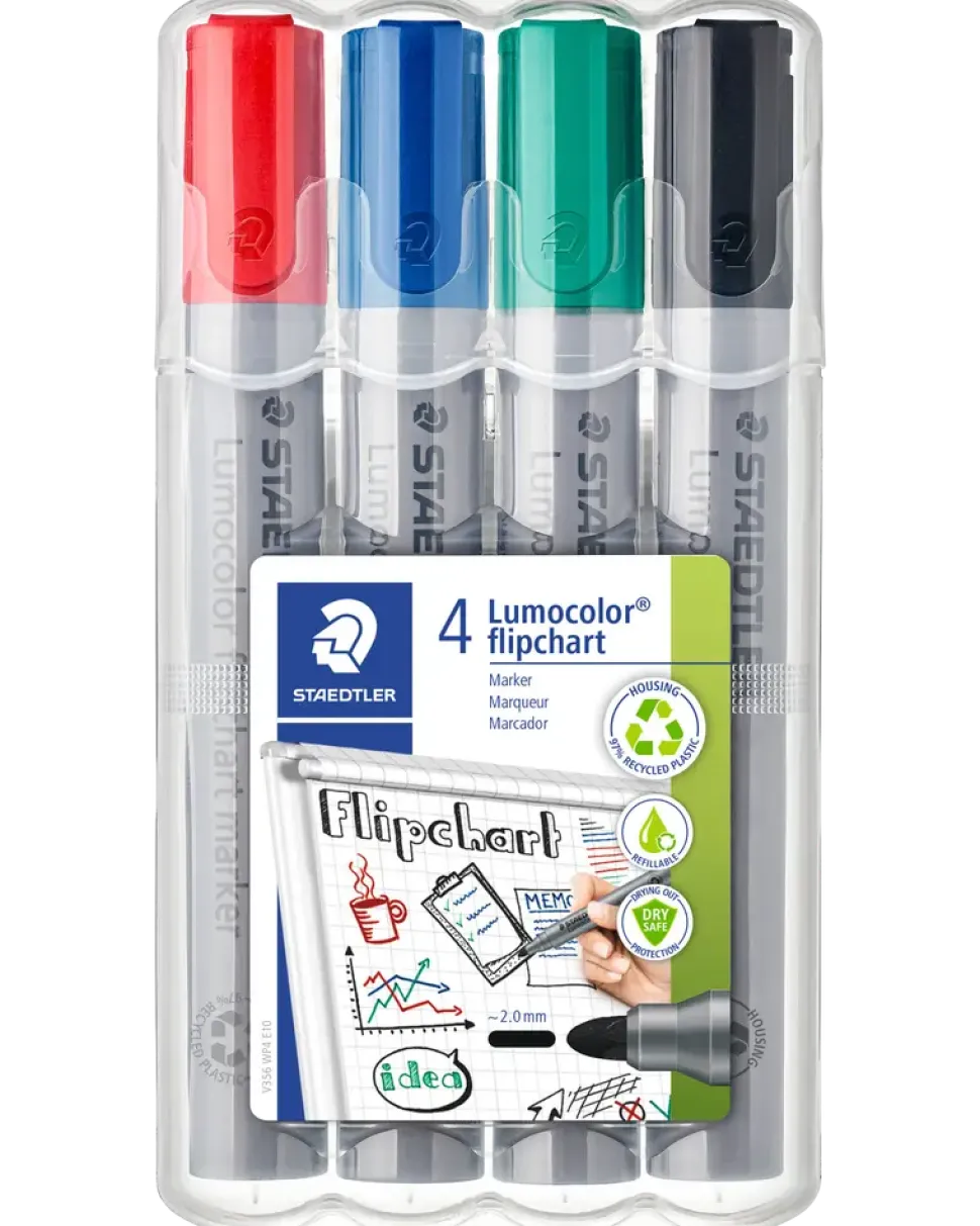 Staedtler Lumocolor Flipchart Marker 4-pack