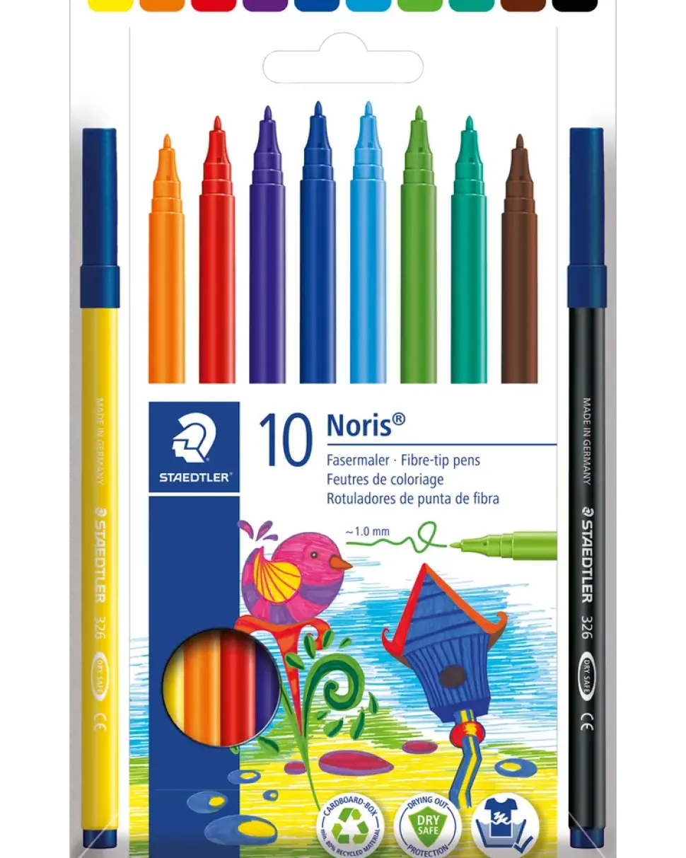 Staedtler Noris Fiberpenna 10 st