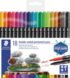 Staedtler permanent dubbel tusch 18st