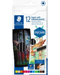 STAEDTLER SOFT FÄRGPENNOR 12ST