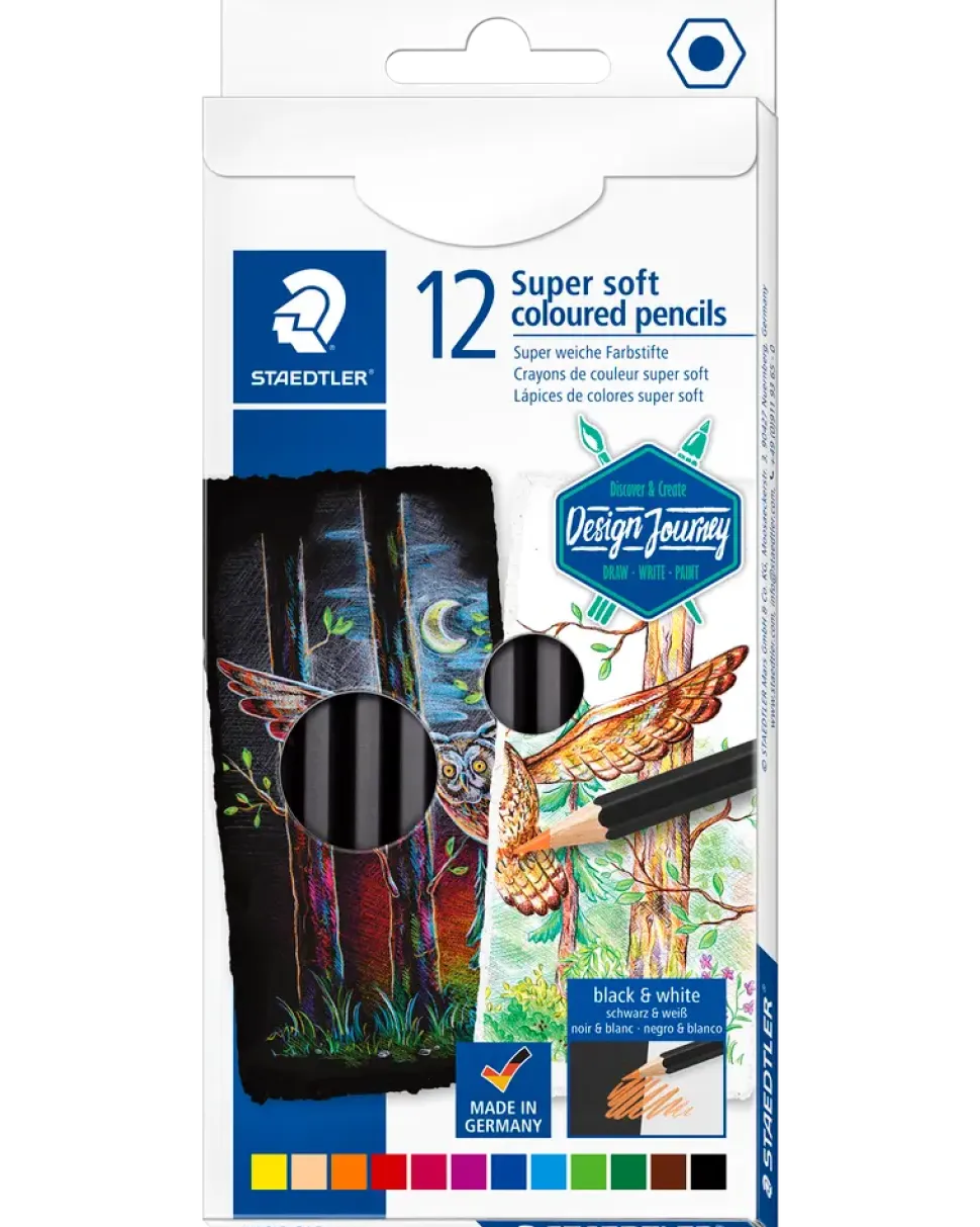 STAEDTLER SOFT FÄRGPENNOR 12ST