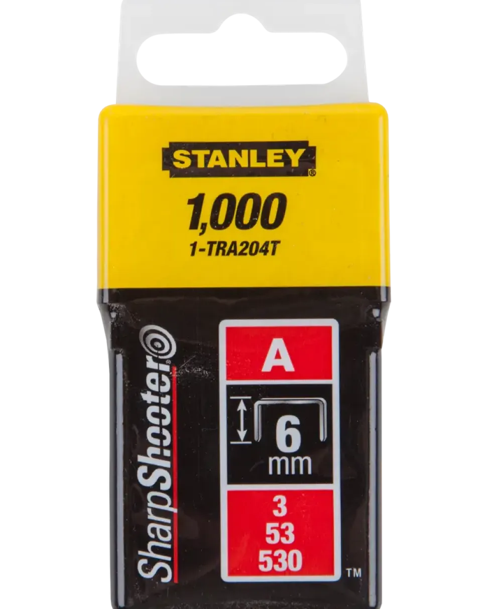 Stanley häftklammer 6 mm 1000 st