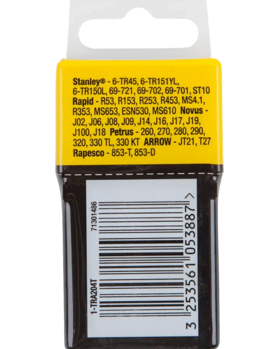 Stanley häftklammer 6 mm 1000 st