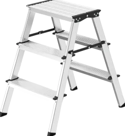 3-stegs trappstege i aluminium