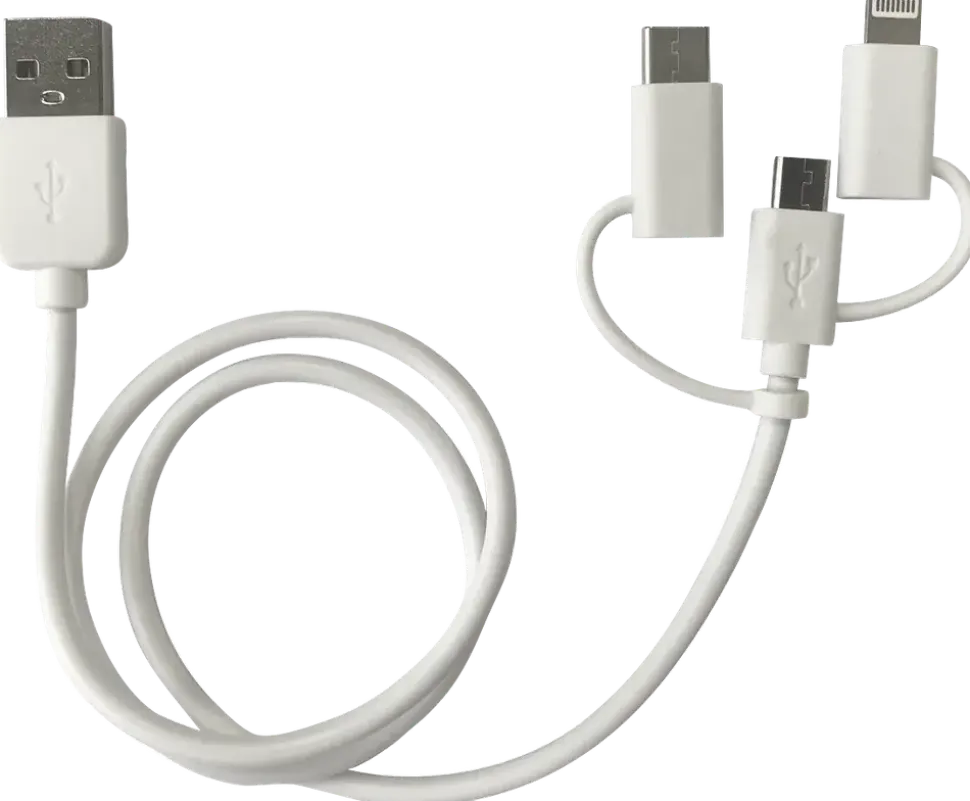 STEVISON Laddkabel 3-i-1 0,5 m