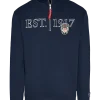 Sweatshirt Half-zip Marinblå