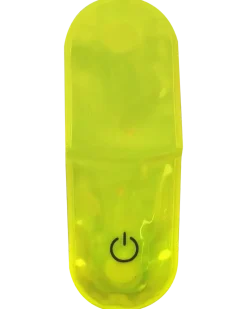 Synlig i mörkret Reflekterande clips med LED