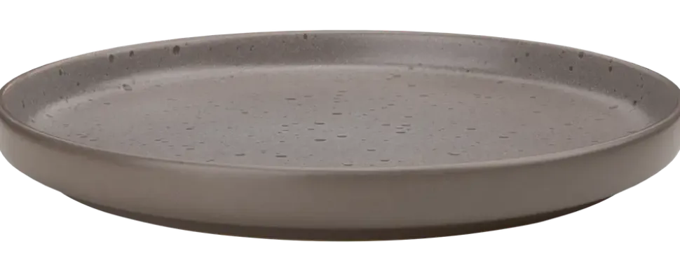 Tallrik stengods 20 cm brun