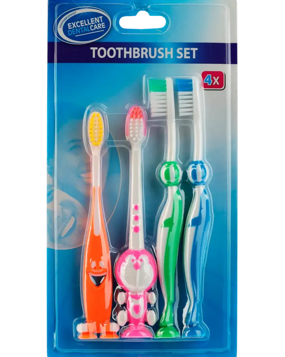 Tandborste för barn 4-pack