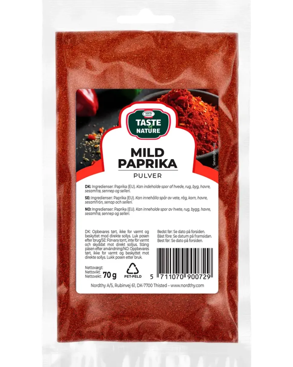 Taste of Nature - Mild paprikapulver 70 g