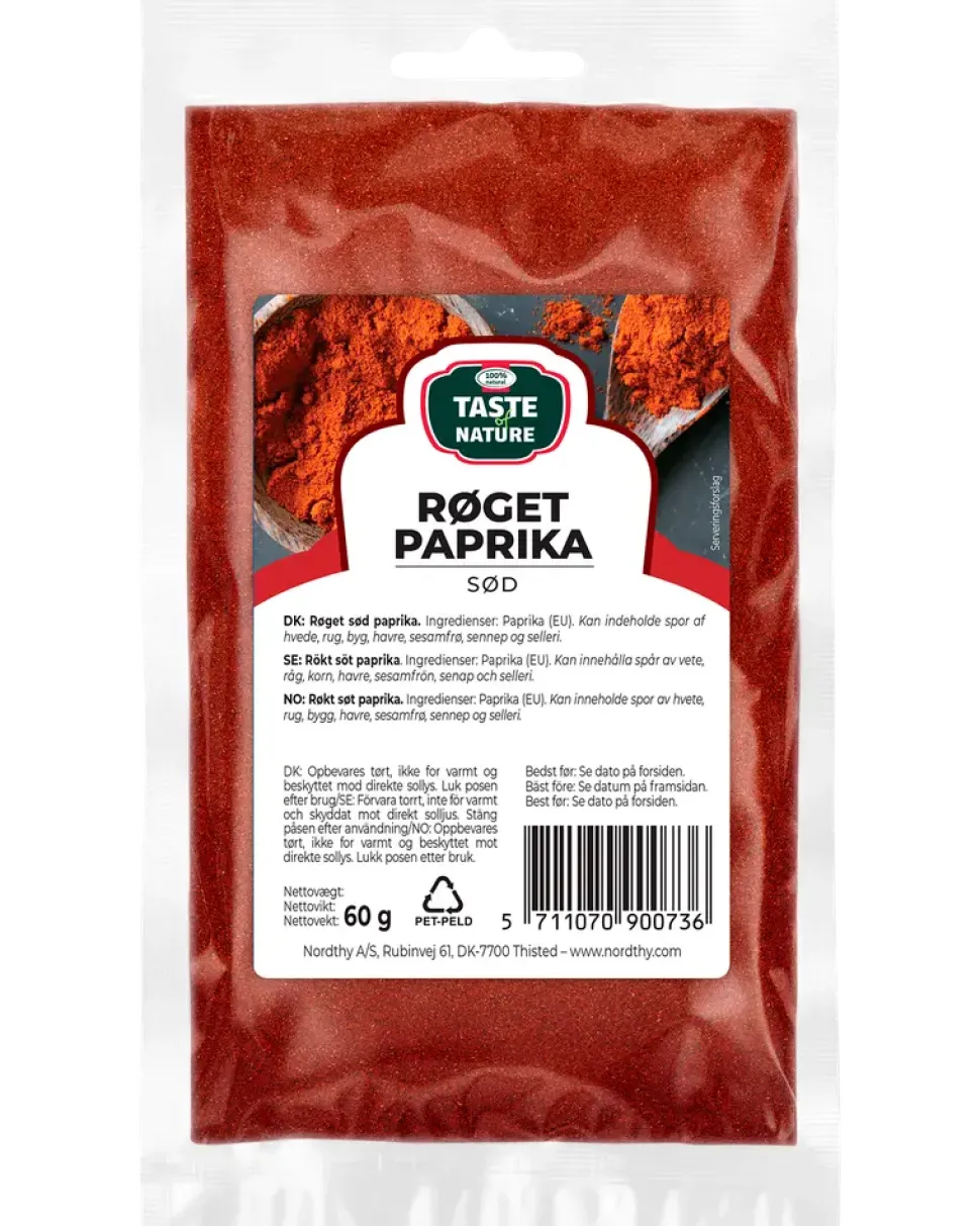 Taste of Nature - Rökt paprika söt 60 g