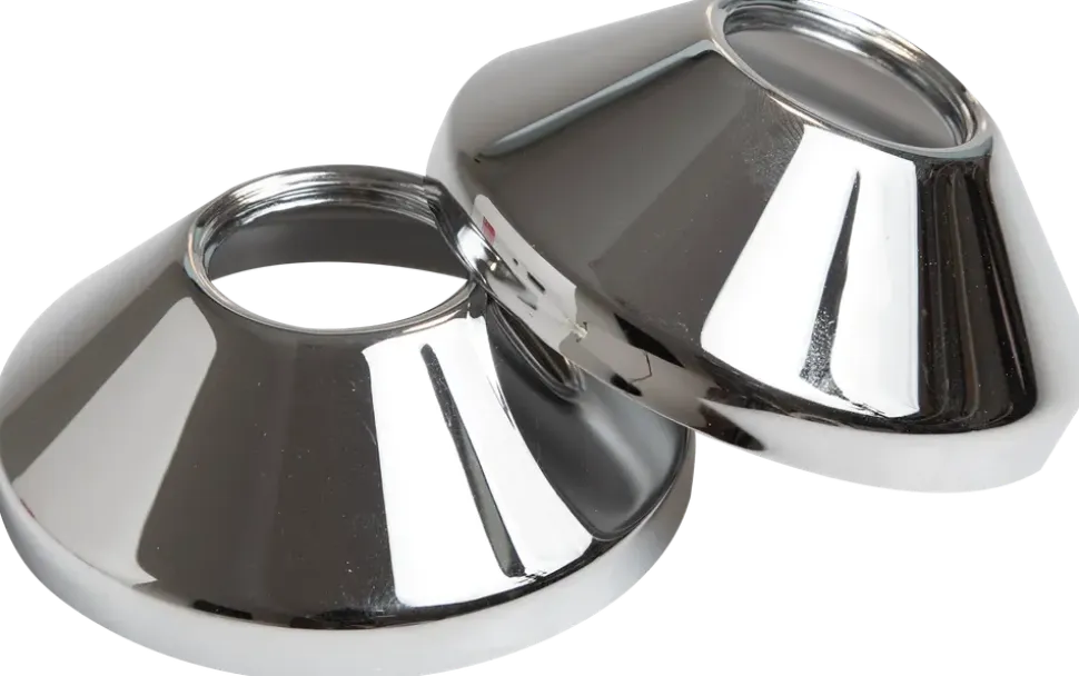 Täckbricka hög 3/4" krom 2 st