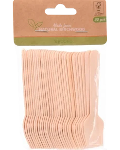 Tesked i trä 30-pack - Fyrkant