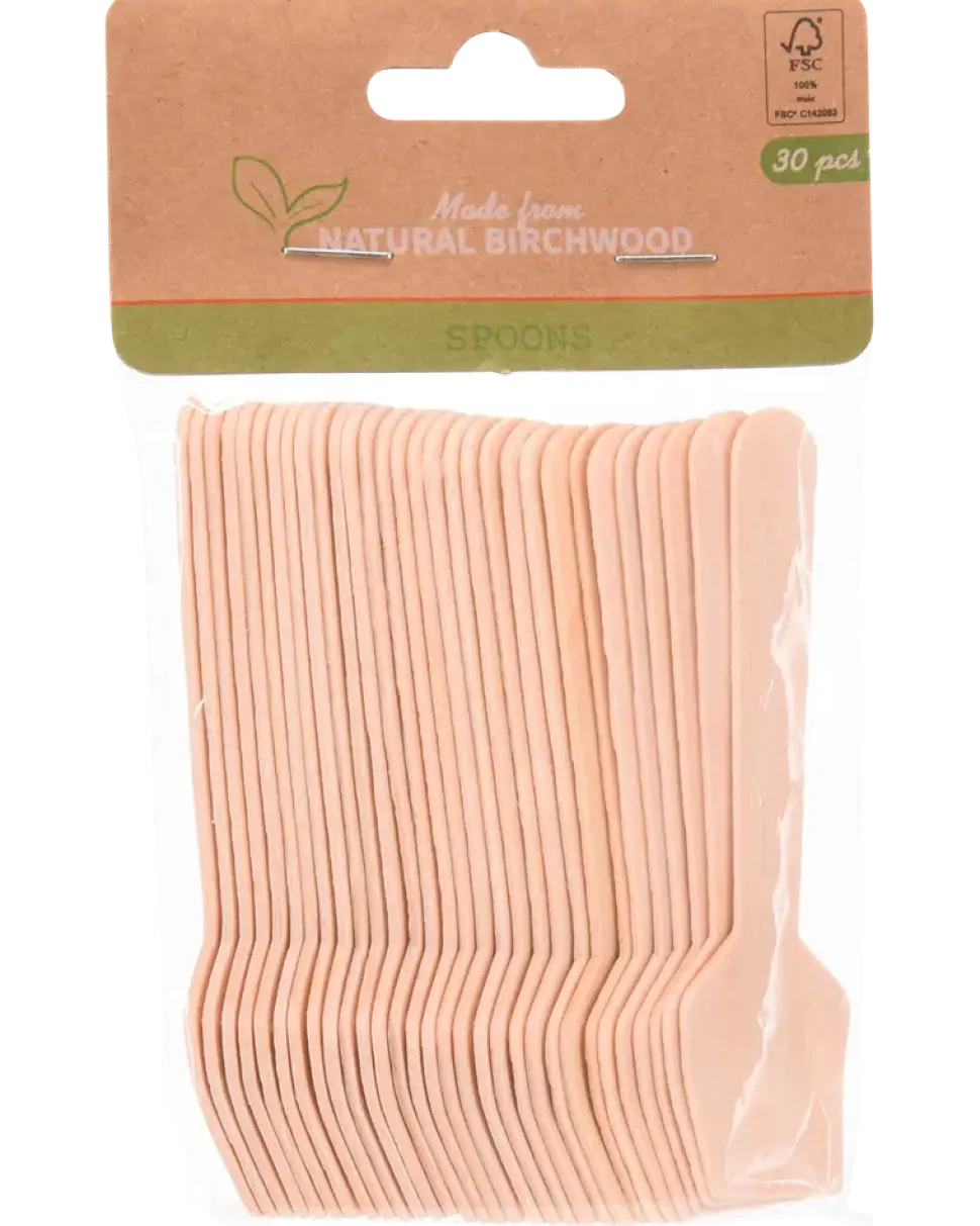 Tesked i trä 30-pack - Fyrkant