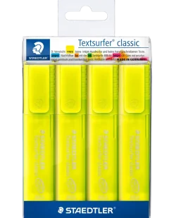 Textsurfer Highlighter Gul, 4-pack