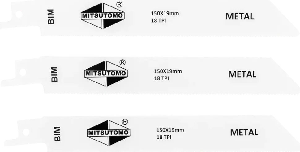 Tigersågblad metall 150 mm 3-pack