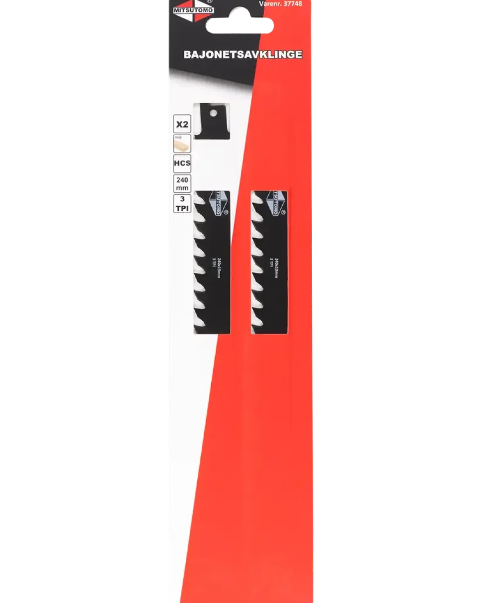 Tigersågblad trä 240 mm 2-pack