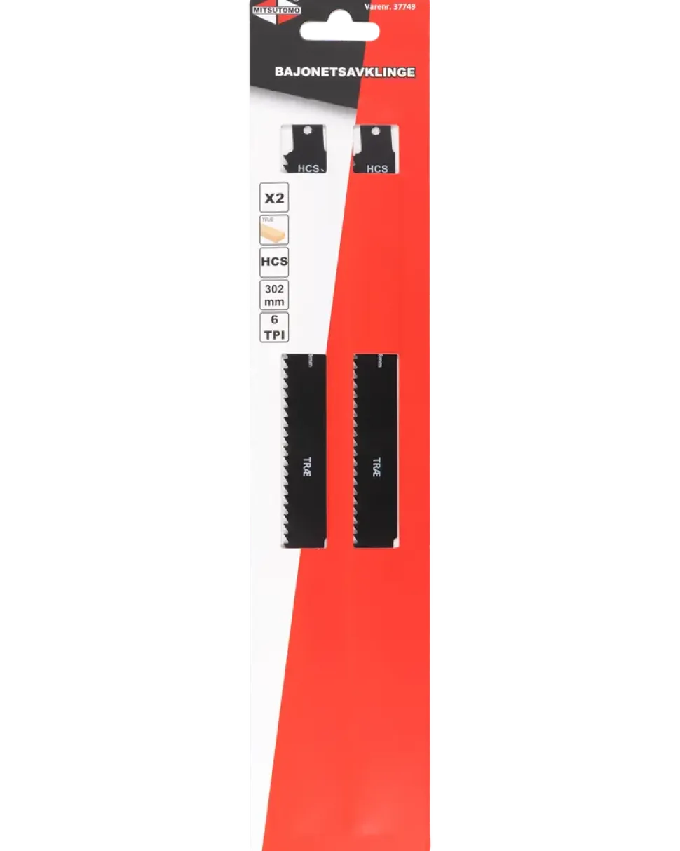 Tigersågblad trä 300 mm 2-pack