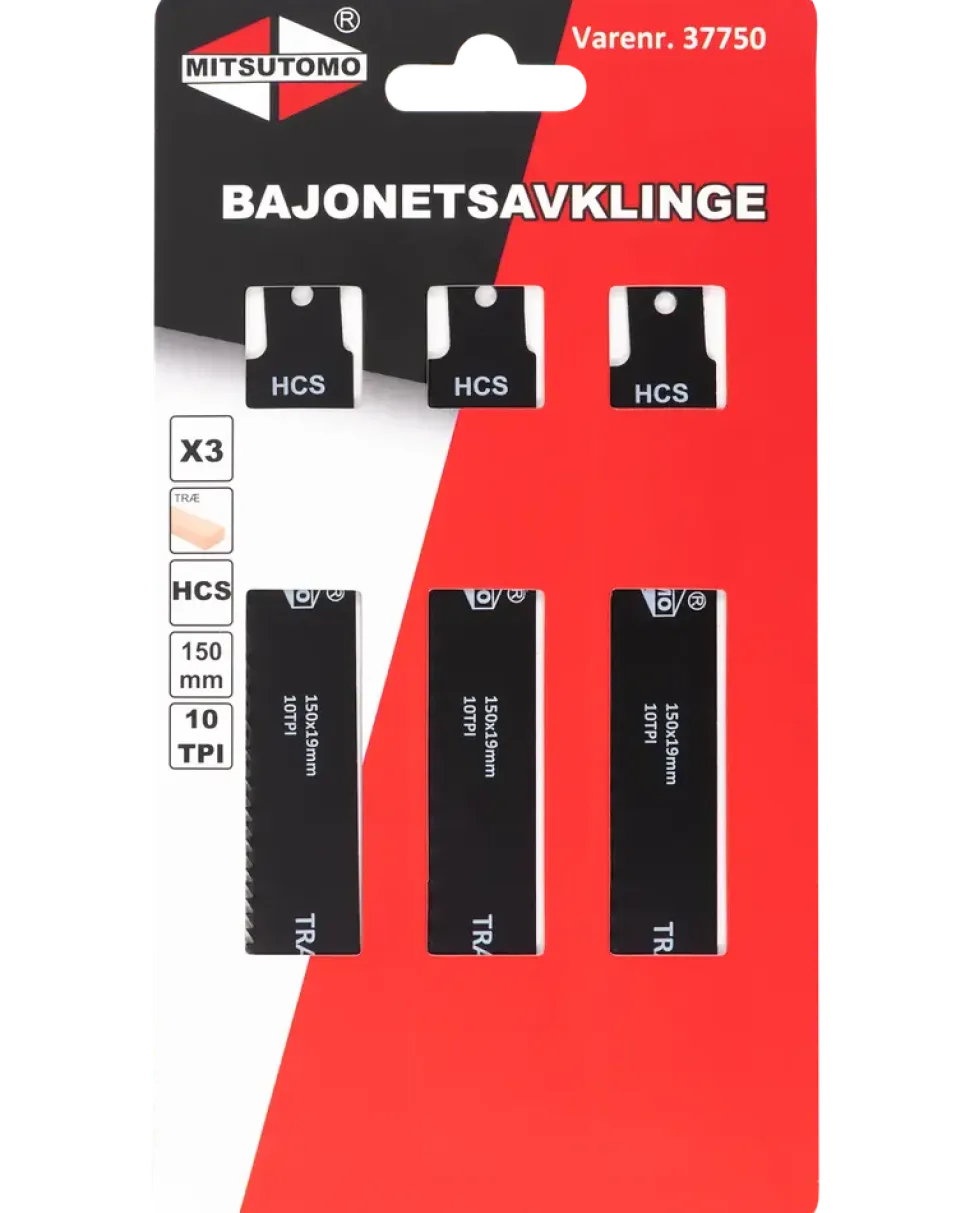 Tigersågblad trä 150 mm 3-pack