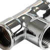 T-koppling 1/2" kromad