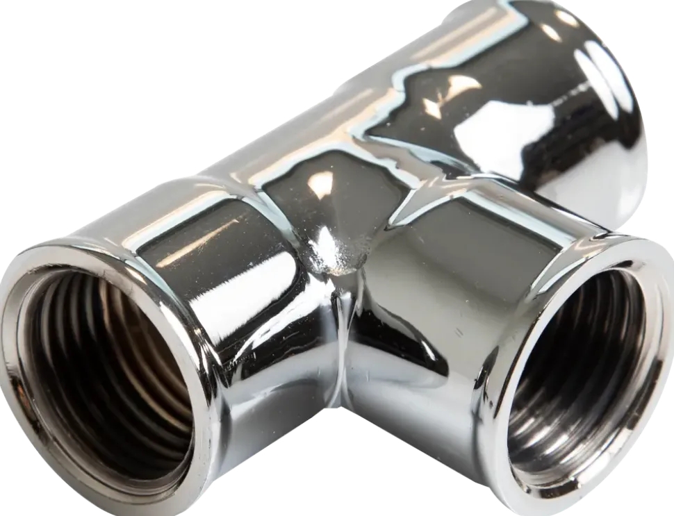 T-koppling 1/2" kromad